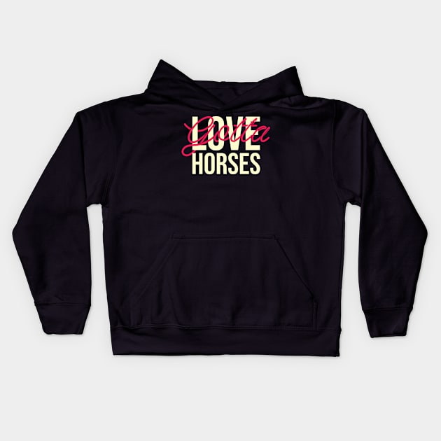 Horses lovers gifts Kids Hoodie by SerenityByAlex